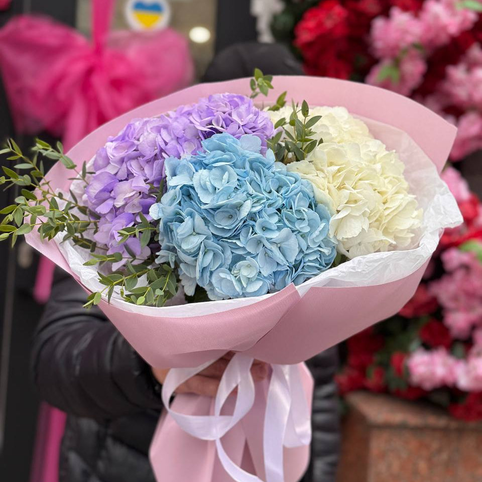 Букет гортензій «Пелюсткова Хмара»