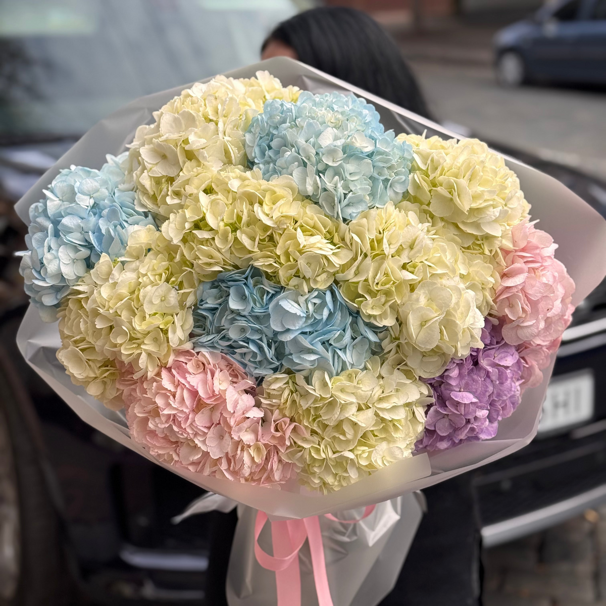 Букет гортензій «Пастельний бриз»