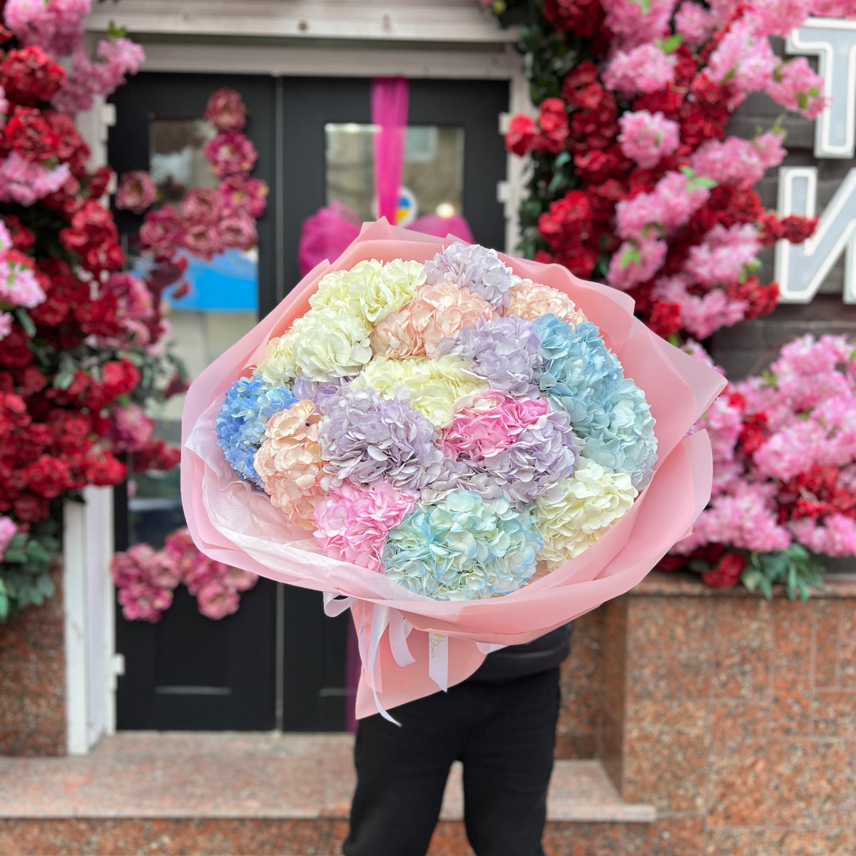 Букет гортензій «Пастельний Бриз»