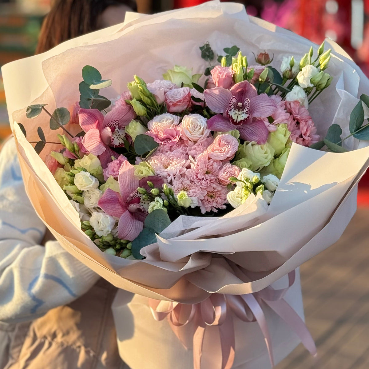 Авторський букет «Рожевий етюд»