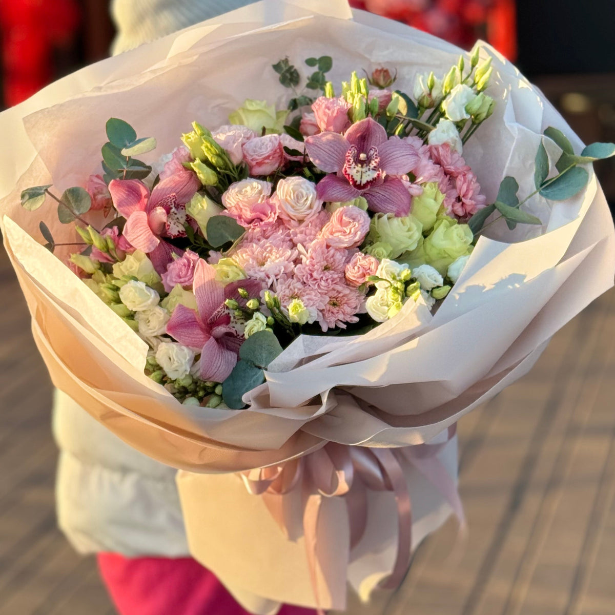 Авторський букет «Рожевий етюд»